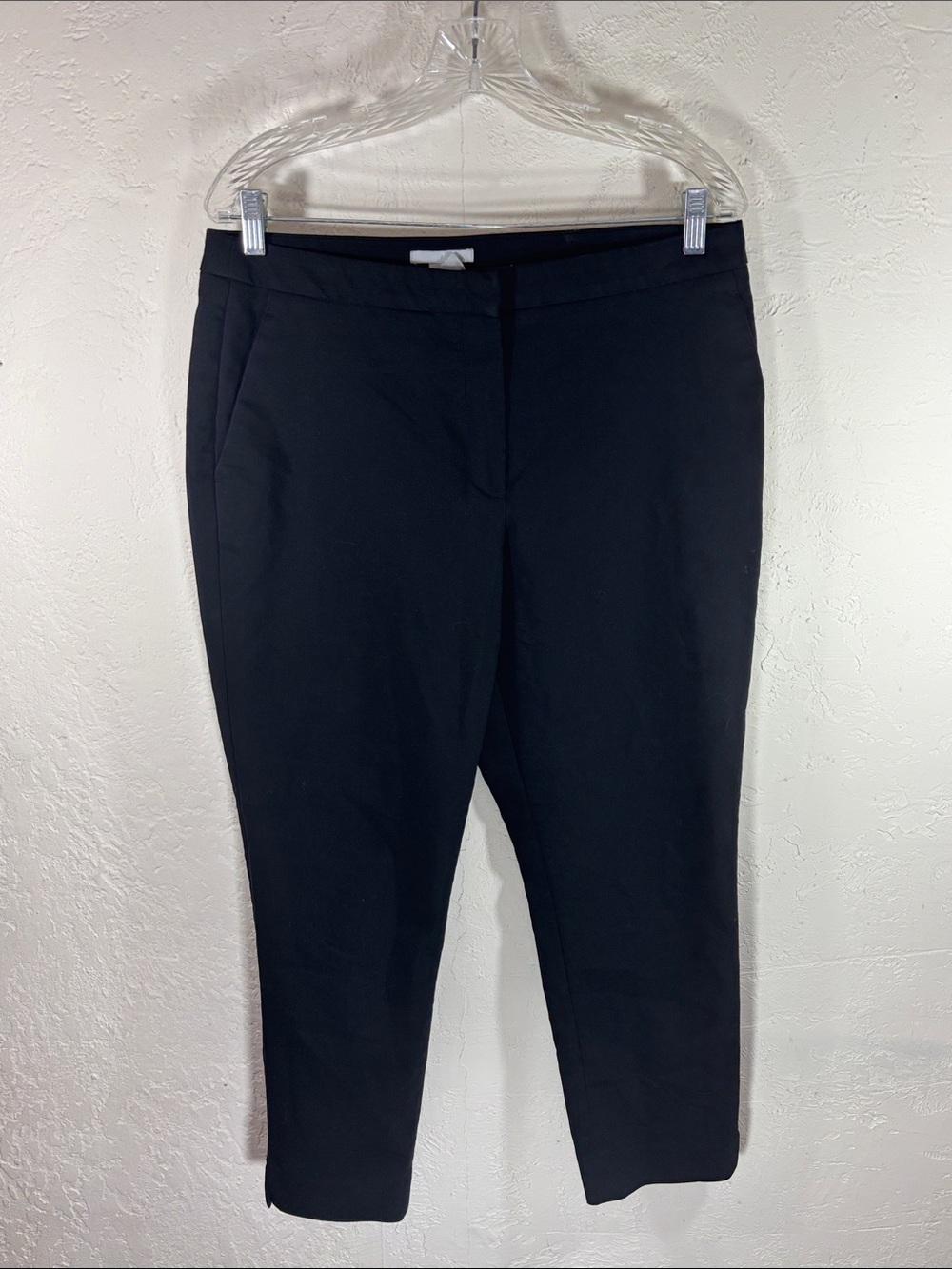 H&M Black Women's Straight-Leg Trousers